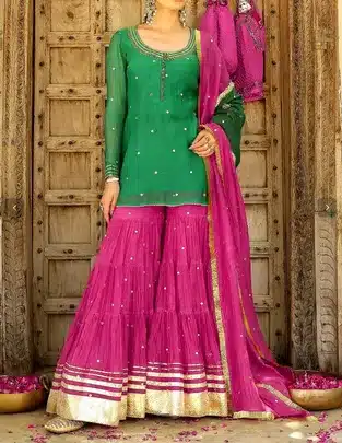 Mehfil Glow Sharara Set
